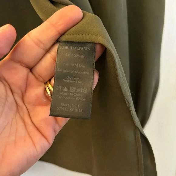 Kobi Halperin Women's Maeve Tie-Neck Silk Blouse - Picture 6 of 8